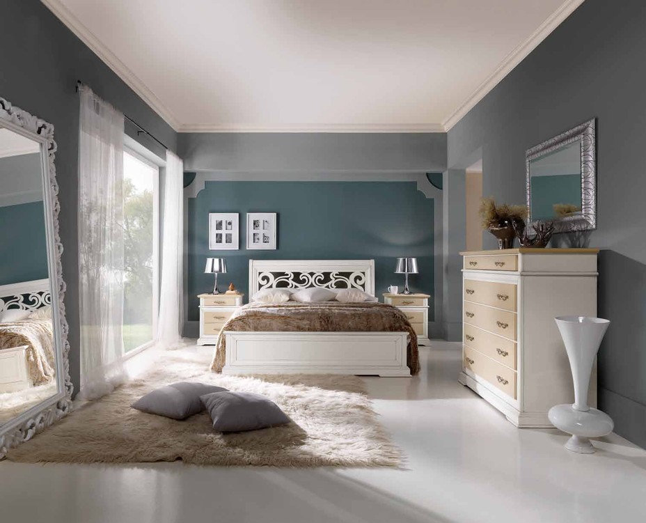 letto matrimoniale in legno artigianato italiano