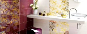 dettaglio maiolica decorativa per arredare il bagno